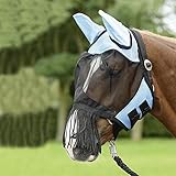 BUSSE everline Fliegenmaske FLY COVER FRANSEN Warmblut, hellblau/schwarz