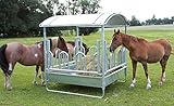 Kerbl Viereckraufe mit Palisaden- freßgitter 2 x 2m