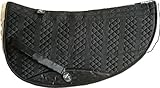 Engel Reitsport Lammfell Western Roundpad aufpolsterbar WPAD2AP-M-SCH-MED Stoff schwarz Fell...