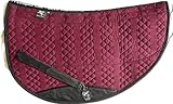Engel Reitsport Lammfell Western Roundpad aufpolsterbar WPAD2AP-L-BOR-MED Stoff bordeaux rot Fell...