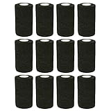 COBOX Haftbandage, Tierarztverband, selbsthaftende Bandagen zur ersten Hilfe, 12 Rollen, je 10 cm x...