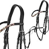 Heinick-Reitsport Trense mexikanisch Schwarz ~ Glow-Blush ~ Vollblut