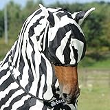 Bucas Fliegenmaske Buzz-Off Fly Mask Zebra - black/white, Groesse:XL