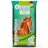 Eggersmann Horse & Pony Vollkorn Pellets 10 mm – Pferdefutter ohne Hafer – Eiweiß- und...
