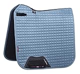 LeMieux Prosport Dressur-Würfel Schabracke, Eisblaues Wildleder-Quadrat, L