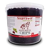 Supravit Rote Beete Chips - 2kg Eimer Pferdeleckerlis ohne Zucker - für alle Pferde – 100% Natur...