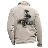 Fleecejacke für Reiter, Größe M, Beige
