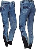 netproshop Damen Denim Stretch Jeans-Reithose Abigail Fullgrip Silikon Vollbesatz Gr.34-46,...