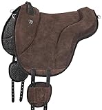 Equinate Reitpad California Wildleder Bareback Pad Reitkissen Pferd Braun