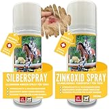 Silberspray + Zinkspray für Tiere I Wundspray zum Wundschutz Hund Pferd Haustier I Silber Spray...