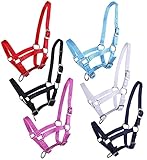 NETPROSHOP Fohlenhalfter 3-Fach verstellbar Halfter für Fohlen Falabella Shetty Pony Full,...