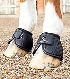 Premier Equine Hufglocken Carbon Tech Kevlar No-Turn Over Reach Boots Black S