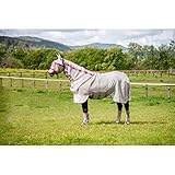 Horseware Rambo Protector Disc Front Oatmeal/Cherry, Peach & Blue, Deckengröße:155 cm / 6´9