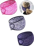 3 Stücke Fleece Pferdeschwanz Stirnband Earband Winter Laufen Stirnband Ohrwärmer Stirnband für...