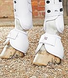 Premier Equine Hufglocken Carbon Tech Kevlar No-Turn Over Reach Boots White L