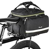 WESTGIRL Fahrradgepäcktasche, 25 l, wasserdicht, langlebig, für den Rücksitz, mit verstellbarem...