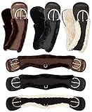 Equinate Western Mondgurt anatomisch mit synthetischem Lammfell Kurzgurt Sattelgurt Westerngurt 85...