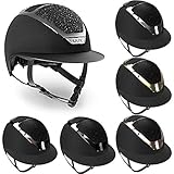 Kask Reithelm Star Lady in Black mit Chrome und Swarovski® On The Rocks in Black, Größe:59, Farbe...