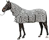 HKM 550683 Fliegendecke mit Halsteil Zebra mit Bauchlatz, Gr.105