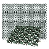 BigDean 20x Rasengitter Paddockplatte 50x50 cm Rasenmatten Rasenwaben Kiesgitter Parkplatzrasen 5...