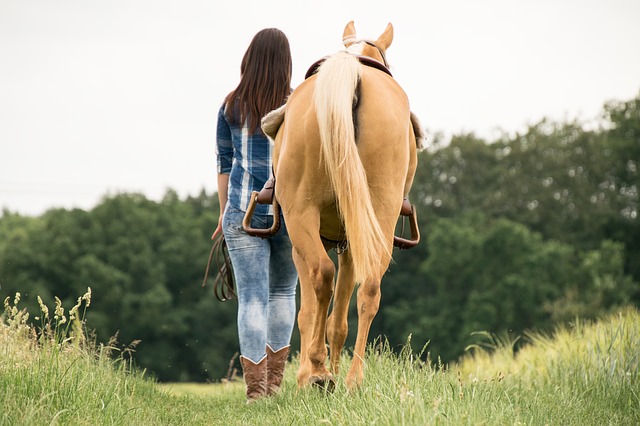 Reitstiefeletten in Aktion